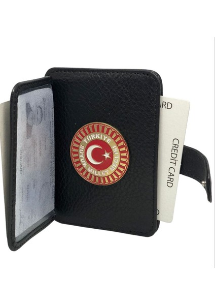 T.c Büyük Millet Meclisi Tbmm Çıtçıtlı Kredi Kartlık Hakiki Deri