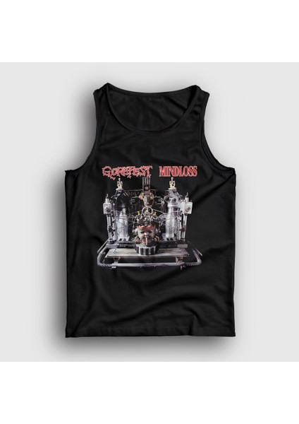 Siyah Mindloss Metal Gorefest Atlet