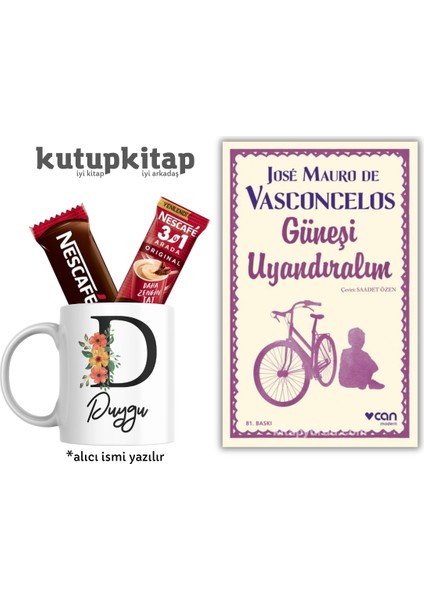 Güneşi Uyandıralım Kutupkitap Isimli Kupa Kahve Kişiye Özel Not Güneşi Uyandıralım Kitap Hediye Seti