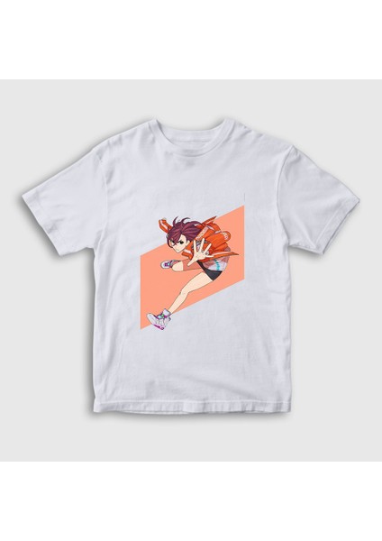 Çocuk Beyaz Momo Ayase V2 Anime Dandadan T-Shirt