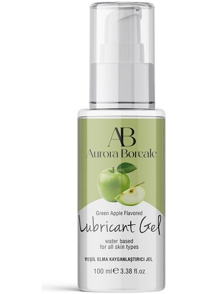 Yeşil Elma Aromalı Lubricant Jel 100 ml