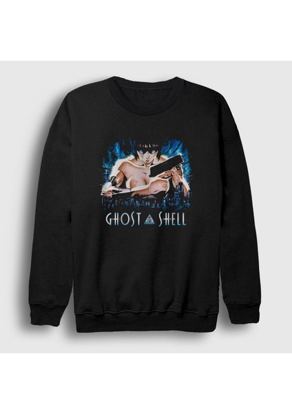 Unisex Siyah Motoko V2 Ghost In The Shell Sweatshirt