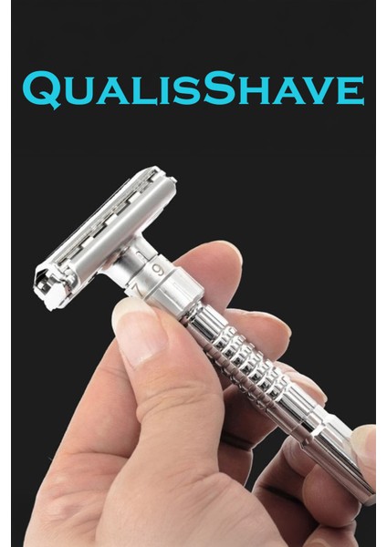 Q8 Ayarlanabilir Full Metal Manuel Tıraş Makinesi + 5 Adet Platinum Yaprak Jilet modelleri