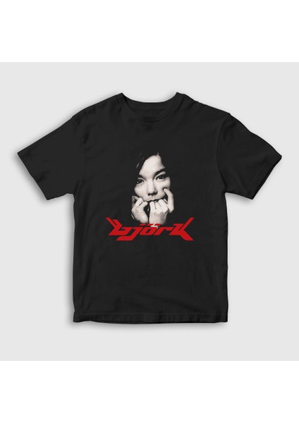 Çocuk Siyah Müzik V2 Björk T-Shirt