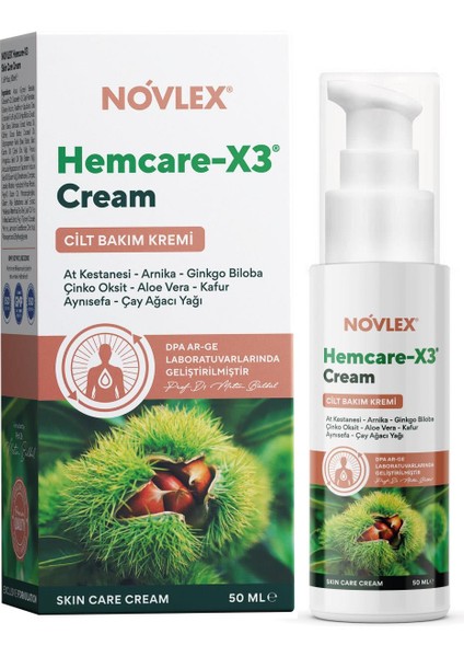 Hemcare -X3 - Cilt Bakım Kremi 50ML