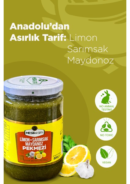 Limon Sarımsak Maydonoz Pekmezi 800gr