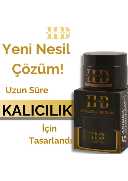 Hairboost Erkek Saç Kapatıcı Dolgunlaştırıcı Krem 50 ml 3 Adet (1 Adet Tarak Hediyeli) fiyatları