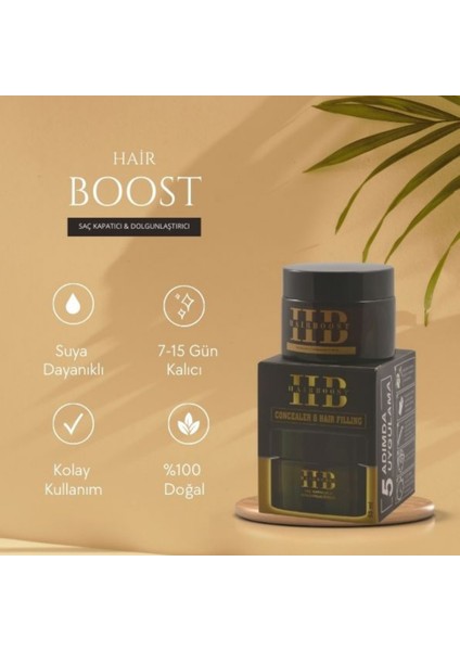 Hairboost Erkek Saç Kapatıcı Dolgunlaştırıcı Krem 50 ml 3 Adet (1 Adet Tarak Hediyeli) fırsatları