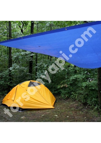 120 gr Mavi Branda – Kenarları Halkalı – Pvc Branda – Kar ve Su Geçirmez - 16 Metre x 11 Metre