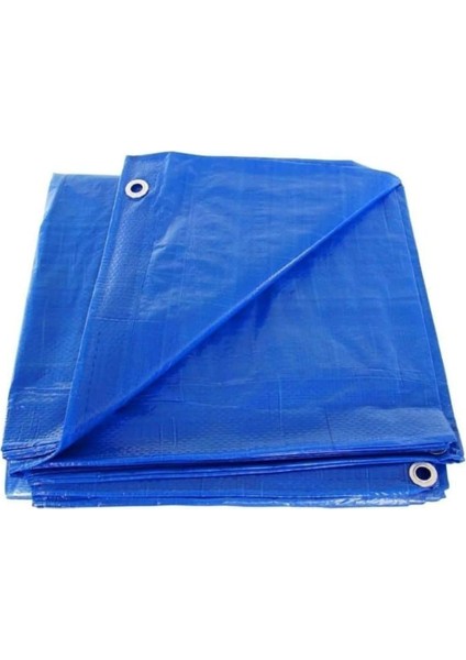 140 gr Mavi Branda – Kenarları Halkalı – Pvc Branda – Kar ve Su Geçirmez - 2 Metre x 10 Metre
