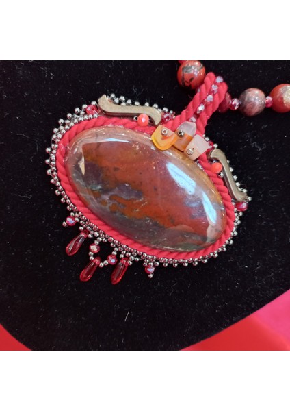 Jasper Tasarım Kolye, Kişiye Özel Tasarımlar,doğal Taş Kolyeler, Sevgiliye Hediye fırsatları