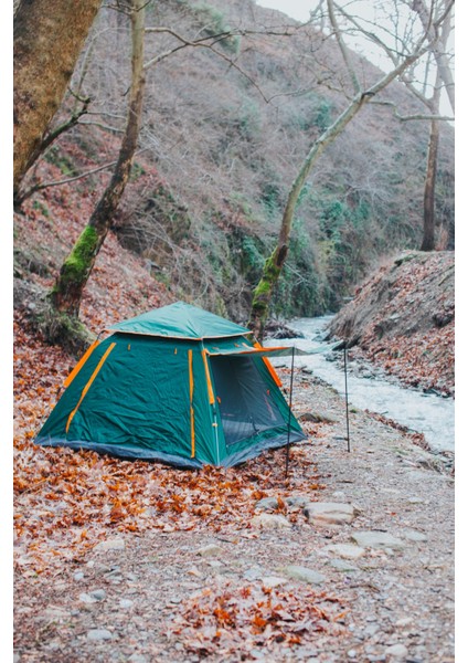 Çift Katmanlı Otomatik Kamp Çadırı Su Geçirmez Raıkou