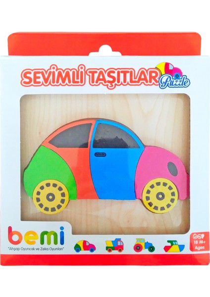 Sevimli Taşıtlar Araba Puzzle