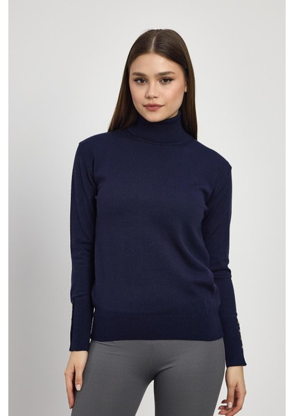 24369 Balıkçı Yaka Kol Detay Kazak Laci modelleri