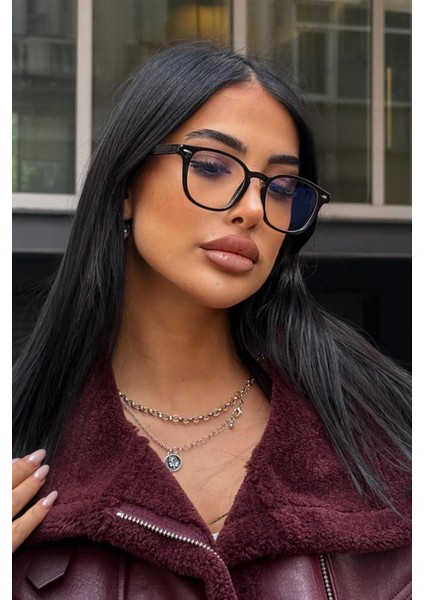 Lisbon Kadın Blue Block Gözlük Siyah modelleri