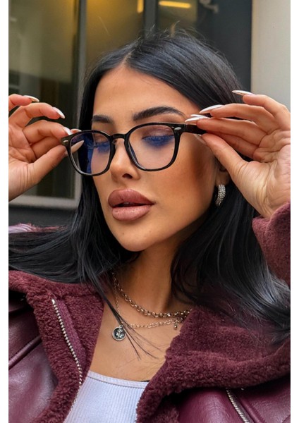 Lisbon Kadın Blue Block Gözlük Siyah fırsatları