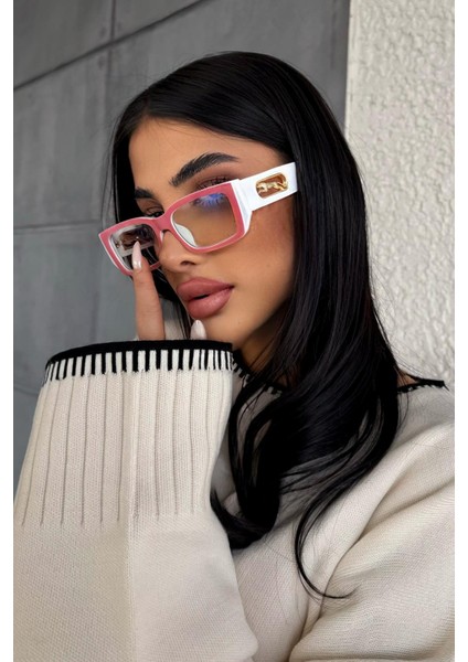 Joenzi Kadın Blue Block Gözlük Pembe fiyatları