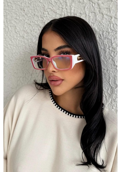 Joenzi Kadın Blue Block Gözlük Pembe modelleri
