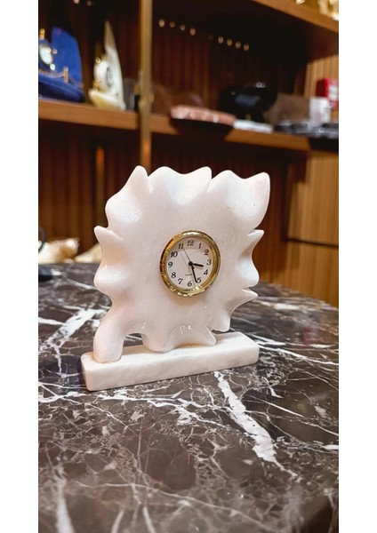 Mermer Obje Biblo Saat