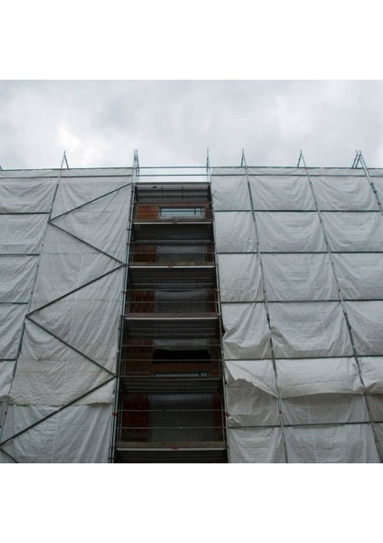 140 gr Beyaz Branda – Kenarları Halkalı – Pvc Branda – Kar ve Su Geçirmez - 16 Metre x 4 Metre