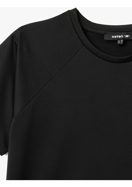 Slim Fit Kısa Kollu Bisiklet Yaka Spor Tişört modelleri