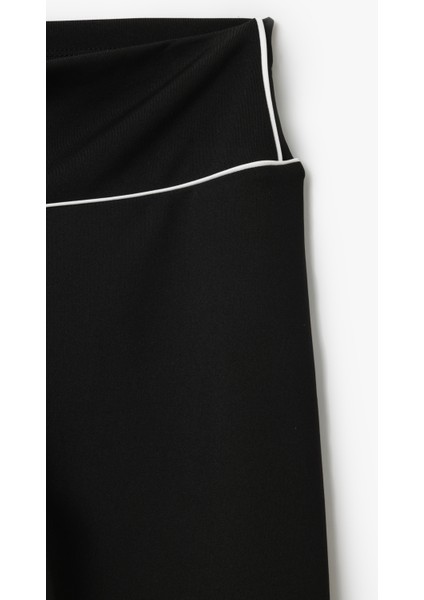 Biyeli Yüksek Bel Slim Fit Spor Tayt modelleri