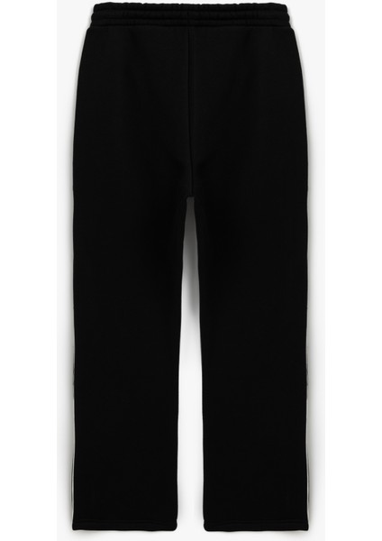 Fermuarlı Cepli Dikiş Detaylı Pamuk Karışımlı Beli Bağcıklı Eşofman Altı fiyatları