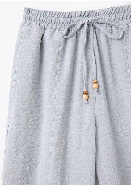 Rahat Kalıp Beli Bağlamalı Cepli Balon Fit Pantolon modelleri