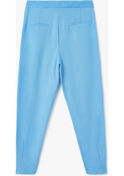 Keten Karışımlı Yüksek Bel Cepli Havuç Kesim Pantolon fiyatları