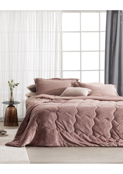 Kaira King Size Comforter Set - Pudra