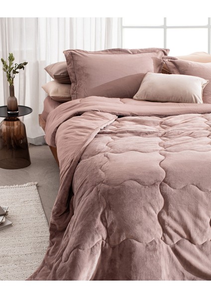 Kaira King Size Comforter Set - Pudra