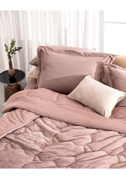 Kaira King Size Comforter Set - Pudra
