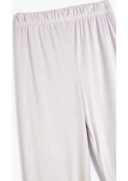 Rahat Kalıp Jogger Kadife Pijama Altı modelleri