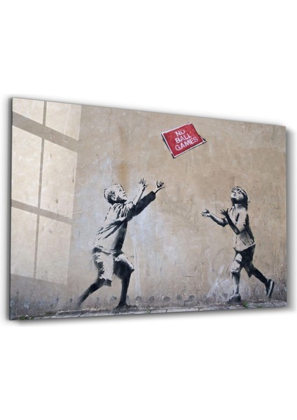 Banksy - No Ball Games Cam Tablo