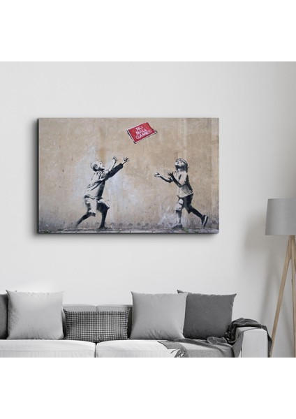 Banksy - No Ball Games Cam Tablo