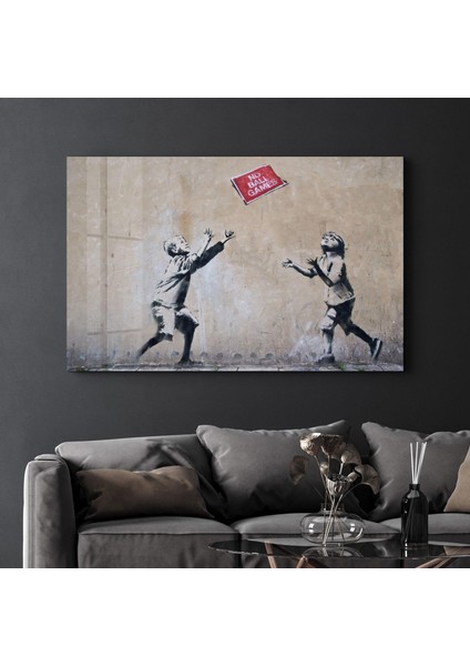 Banksy - No Ball Games Cam Tablo