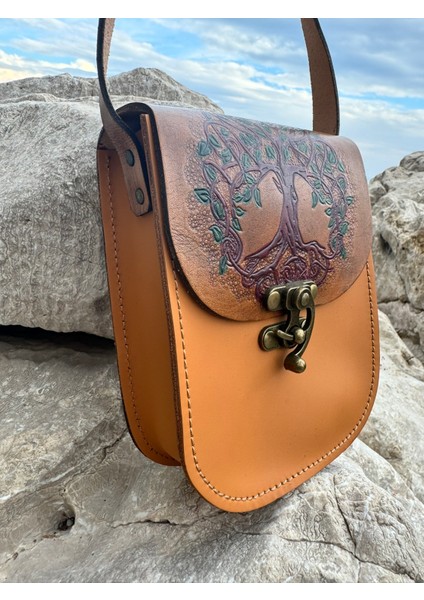 Nobleıstıque Tarz Moda Şık Kaliteli Hakiki Deri Kullanışlı Kadın Omuz Çanta - El Yapımı Tasarım Trend fırsatları