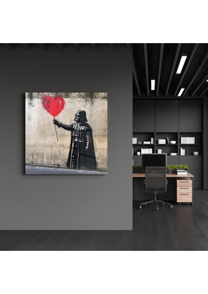 Banksy Style Love Baloon Street Art Cam Tablo fırsatları