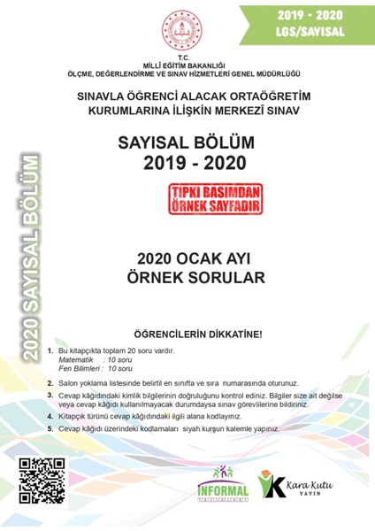 2026 8.sınıf Lgs 2.çeyrek Aralık-Ocak Ayı Meb Örnek Soru Tıpkı Basım Sarmal Deneme Paketi Çözümlü