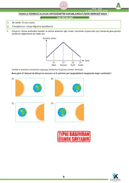 2026 8.sınıf Lgs 2.çeyrek Aralık-Ocak Ayı Meb Örnek Soru Tıpkı Basım Sarmal Deneme Paketi Çözümlü