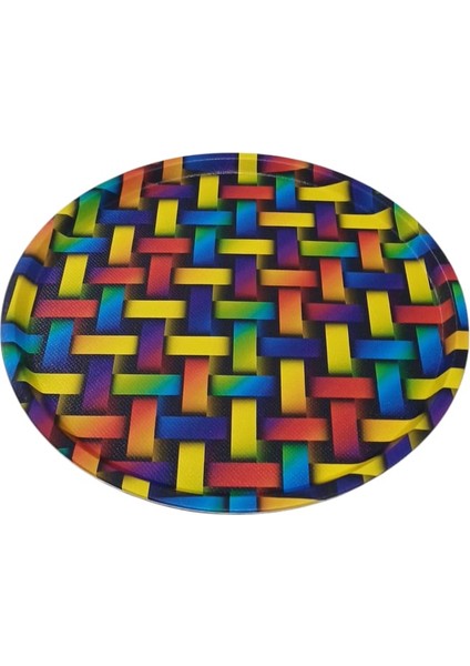 Deri Kaymaz Yuvarlak Tepsi 35 X 35 Cm 601