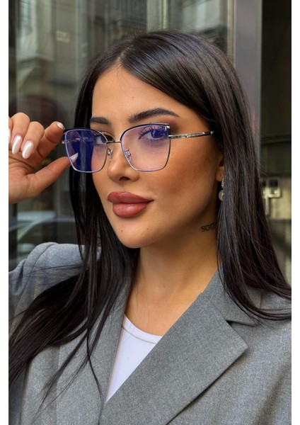Lela Kadın Blue Block Gözlük Gold-Siyah