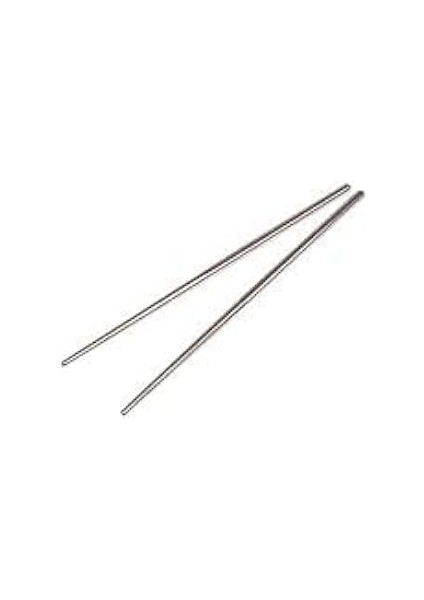 Çok Kullanımlık Paslanmaz Çelik Chopstick | Kore Çin Japon Yeniden Kullanılabilir Yemek Çubukları | Bulaşık Makinesinde Yıkanabilir Paslanmaz Çelik Chopstick | 1 Çift (Gümüş)