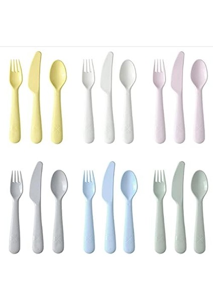 Ikea Kalas — Çocuk Çatal Bıçak Takımı 18 Parça Bpa Içermeyen Mikrodalga Fırın ve Bulaşık Makinesinde Yıkanabilir — 704.613.85 fiyatları