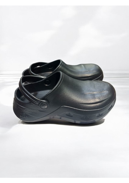 Siyah S1 Çelik Burunlu Ortopedik Rahat Gıda Fabrika Aşçı Garson Sabo İş Güvenliği Terlik modelleri