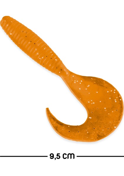 Silikon Kurt Sahte Yem - 95MM - Turuncu - Yumy (18095-SM024-10)