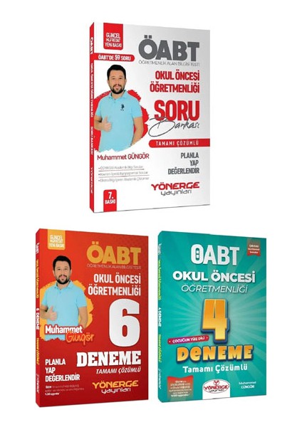 2025 Öabt Okul Öncesi Planla-Yap-Değerlendir Soru Bankası / 10 Deneme 3 Lü Set