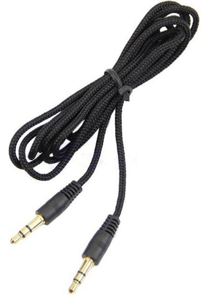3.5 mm Stereo Erkek Erkek Araç Teyp Cep Telefonu Müzik Ses Bağlantı Ipli Aux Kablo