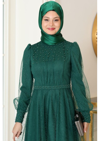 Peri Tesettür Abiye Zümrüt fiyatları