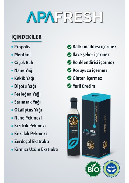 Apafresh Nane Pekmezi ve Kozalak Pekmezi İçeren Bitkisel Karışım